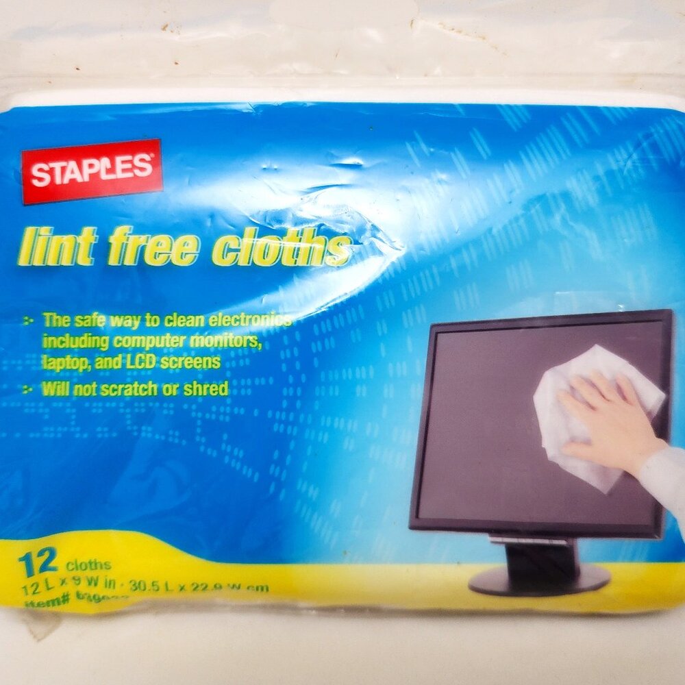NEW Lint Free Cloths for Electronics, Monitors, LCD Screens 12 pack